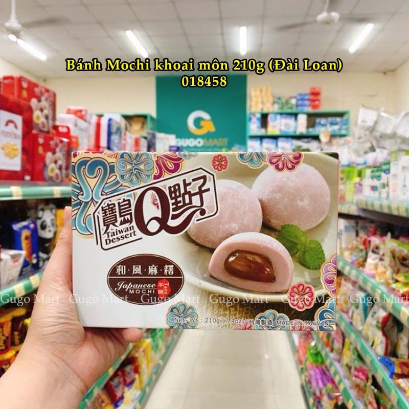 Bánh Mochi vị trà sữa trân châu 210g (Đài Loan)