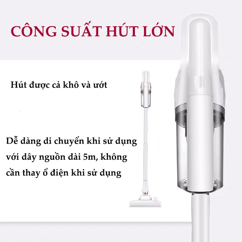 Máy hút bụi gia đình Yangzi XC77 cầm tay, công suất lớn, lực hút mạnh, nhỏ gọn, tiện lợi - LB229211