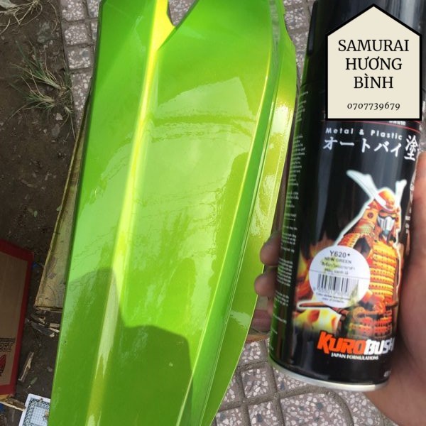 Chai Sơn xit Samurai Y620 màu xanh lá