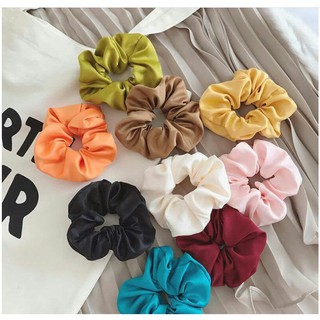 Dây buộc tóc srunchies vải satin (nhiều màu)