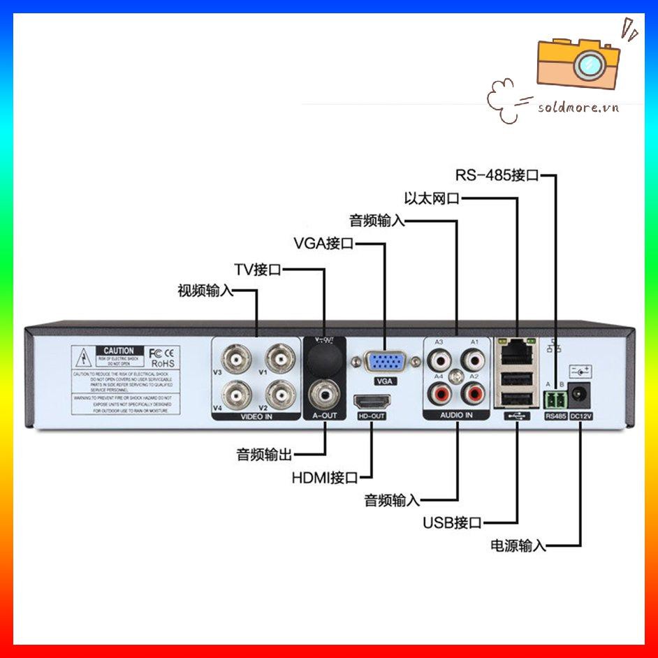 Thiết Bị Theo Dõi Từ Xa Ahd Coaxial Hd Dvr 4 Cổng 4 Tone 1080p Xvi Hybrid Tpi