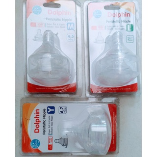 [ SIÊU MỀM] Núm vú Silicone cổ rộng Dolphin ( 2 cái/vĩ)