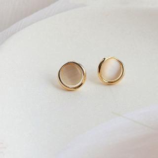  Bông Tai Mạ Bạc 925 Đính Đá Opal C328 Thời Trang Cho Nữ