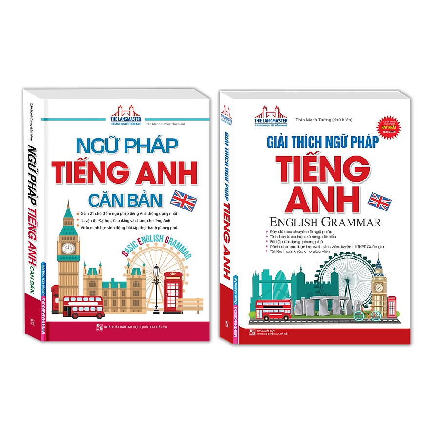 Sách - Combo Ngữ pháp tiếng Anh Căn bản + Giải thích ngữ pháp tiếng Anh