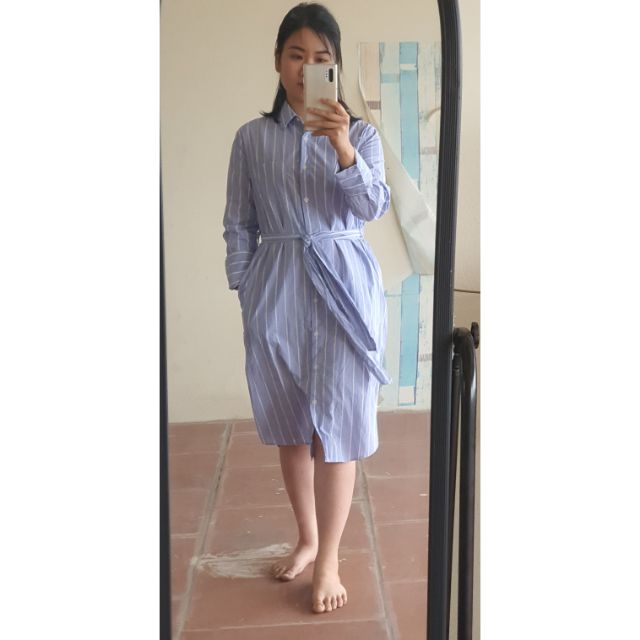 Đầm sơ mi T0p ten xuất Hàn