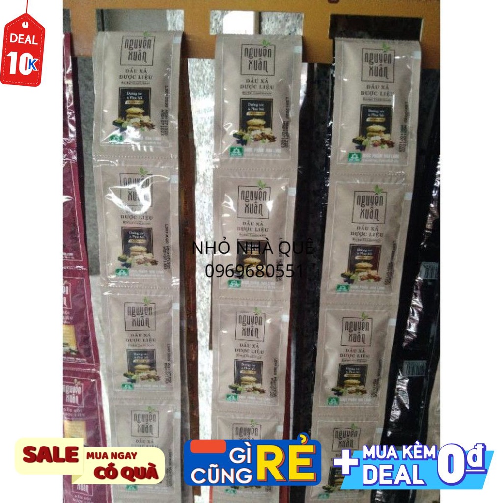 dầu xả  dược liệu nguyên xuân 1 gói dùng thử giá rẻ vô địch #nhonhaque #tdf