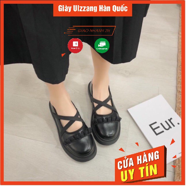 (CÓ SẴN) GIÀY Ulzzang BỆT NƠ NGANG QUAI CHÉO ẢNH THẬT