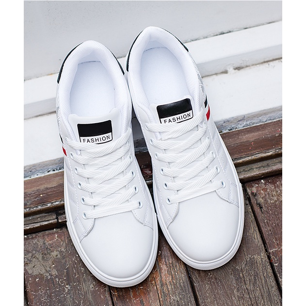 Giày Sneaker Thể Thao Nam G07 Da Cao Cấp Màu Trắng Đẹp Thời Trang Cho Học Sinh Sinh Viên A1