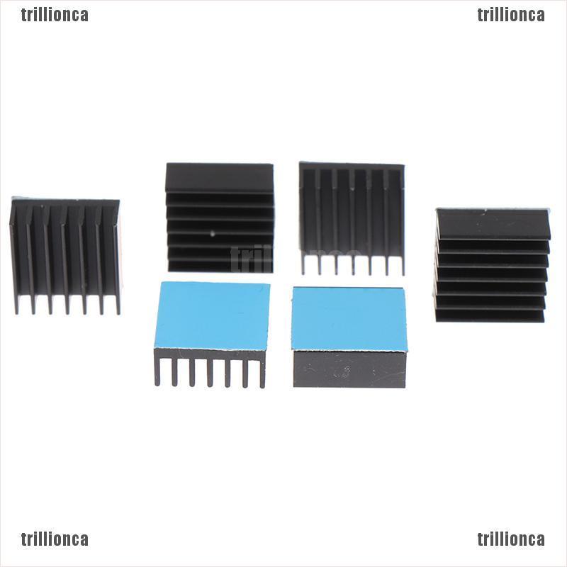 Set 10 Miếng Tản Nhiệt Bằng Nhôm Đen 14x14 X 6mm | BigBuy360 - bigbuy360.vn