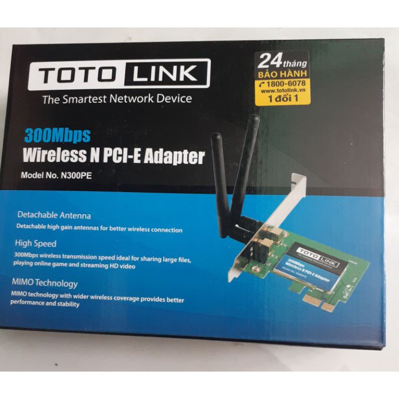 Card mạng không dây totolink N300Pe