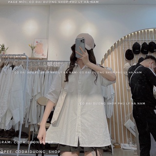 Áo sơ mi cộc tay  chất thô