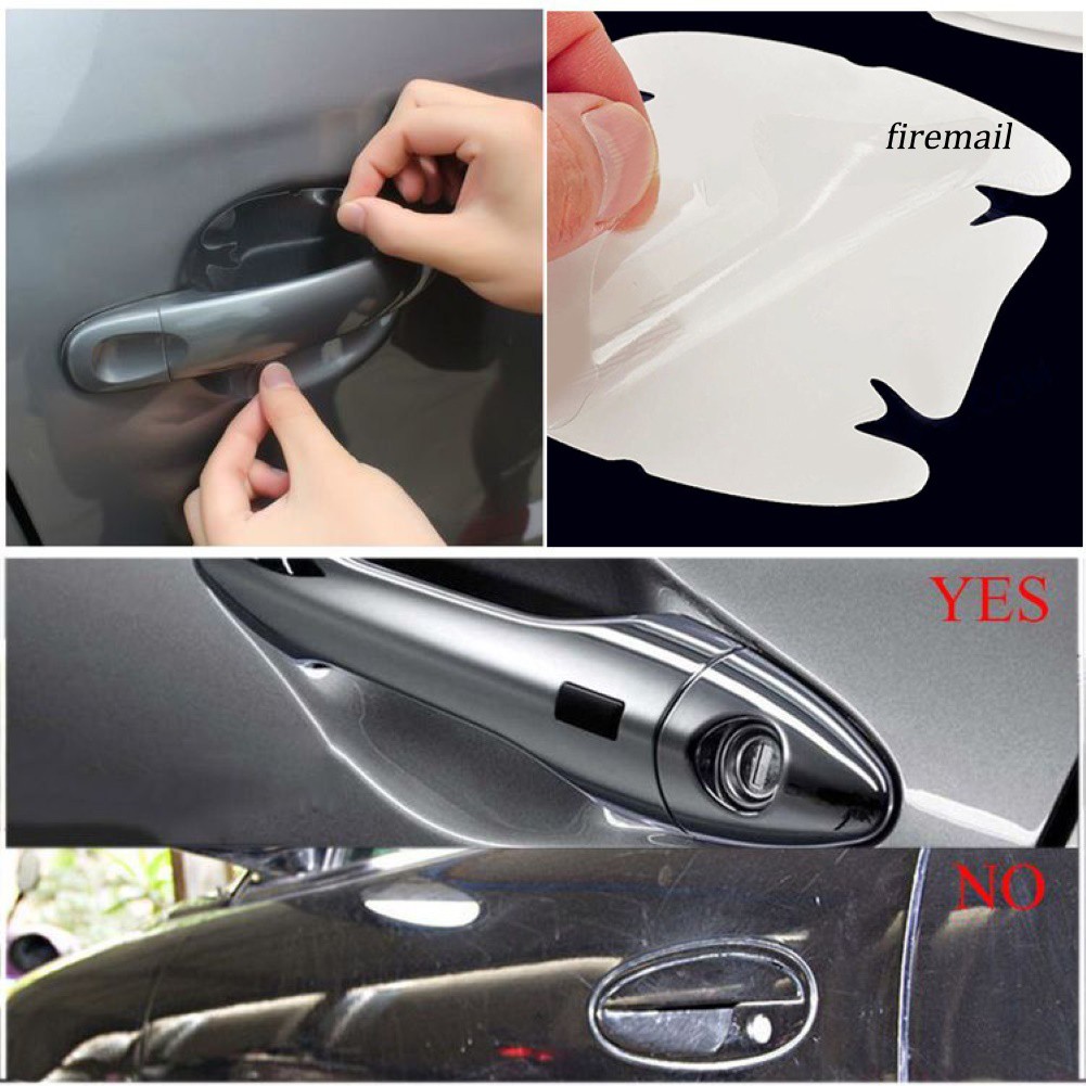 4 Miếng dán chống trầy dành cho tay nắm cửa xe ô tô