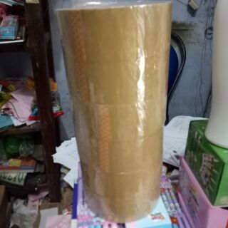Lốc 6 cuộn băng keo đục, loại lớn, 100 ya,