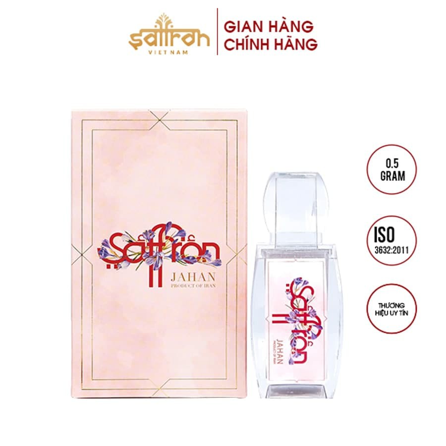 Nhụy Hoa Nghệ Tây Saffron Jahan 0.5Gr/hộp thuộc thương hiệu Saffron Việt Nam | BigBuy360 - bigbuy360.vn