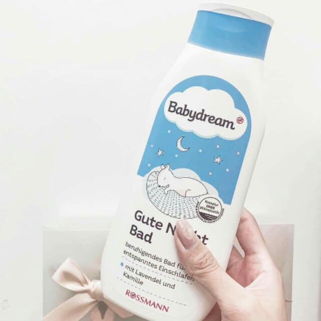 Sữa tắm BabyDream Gute nacht bad Nội địa Đức Giúp bé ngủ ngon