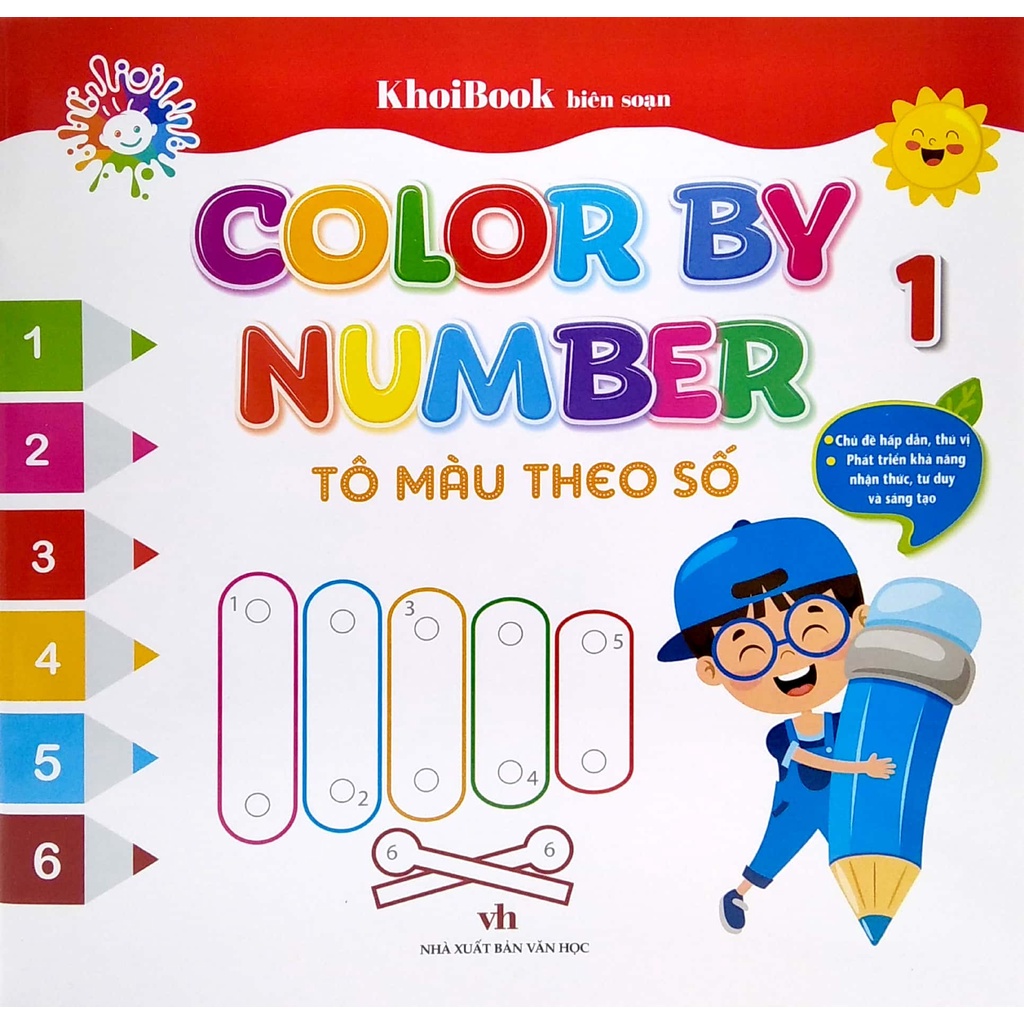 Sách Color By Number - Tô Màu Theo Số -Tập 1