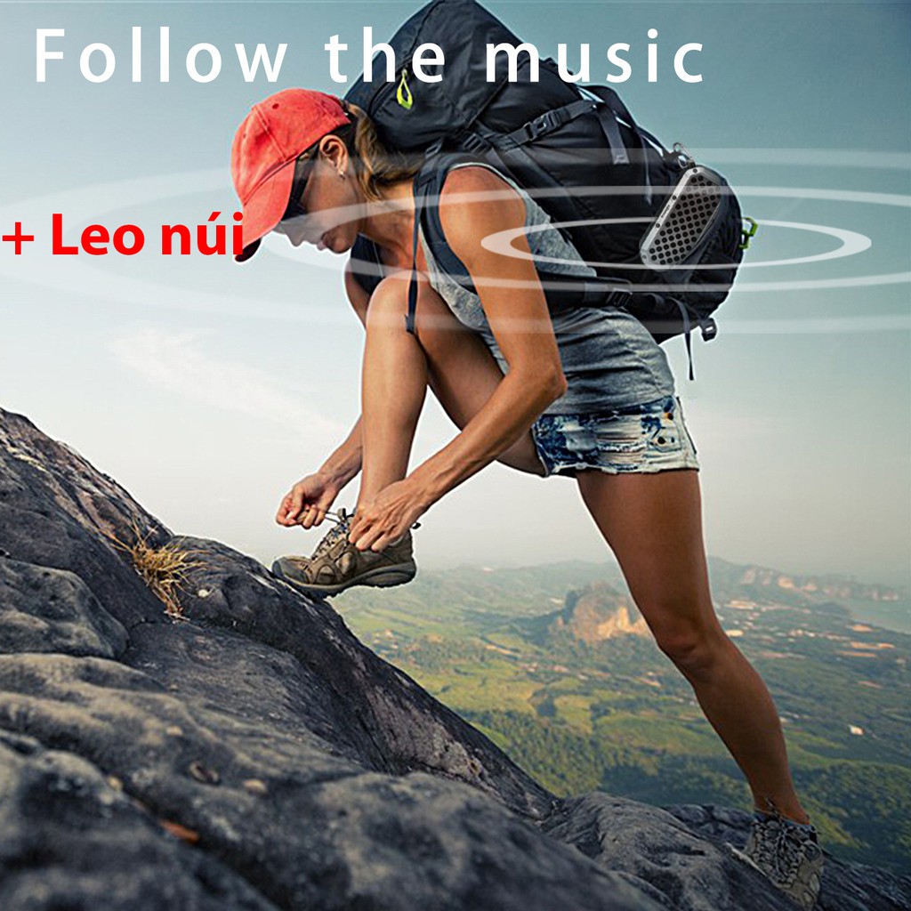 Loa Bluetooth IPX6 chống nước hút chân không, Âm thanh bass siêu hay, Công nghệ chống nước, chống va đập