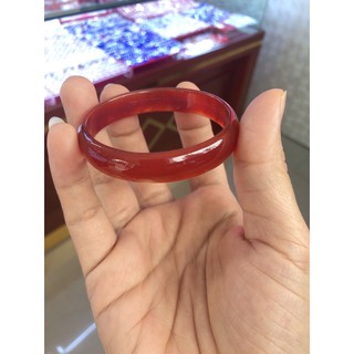 Vòng mã não đỏ bản dẹp