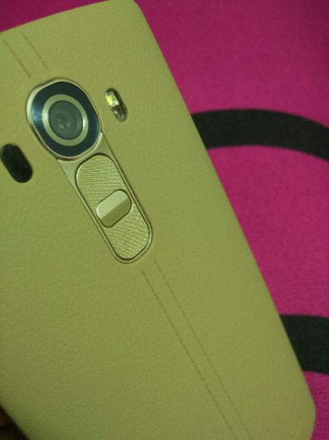 LG G4 - Combo nắp lưng + kính cam gold kem