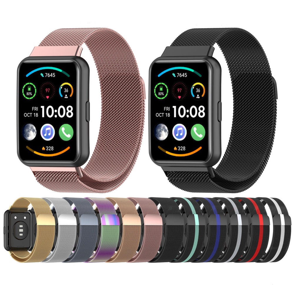 Dây Đeo Thay Thế Chất Liệu Thép Không Gỉ Thời Trang Cho Huawei Watch Fit 2 / Fit2 Active