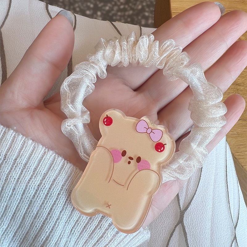 Vòng Đeo Tay Dây Da Nhỏ Thắt Nơ Họa Tiết Trái Tim Phong Cách Nữ Sinh Ngọt Ngào Cho Bé Gái