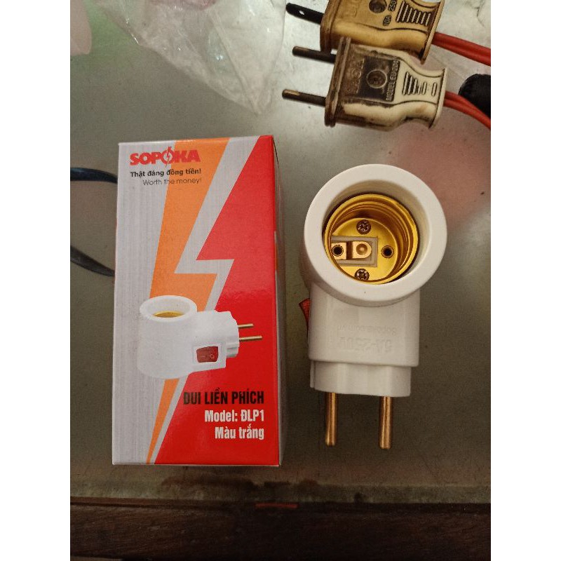 ĐUI ĐÈN E27 LIỀN PHÍCH SOPOKA ĐLP1