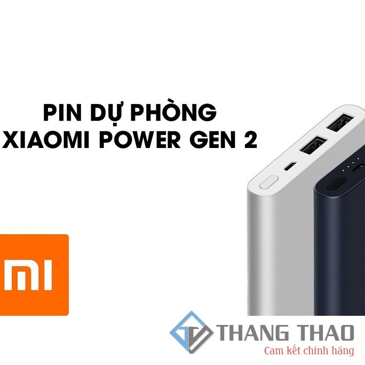 Pin Dự Phòng Xiaomi 10000mAh Mi Power Bank 2s