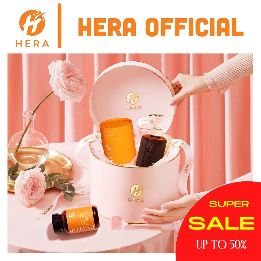 Dung Dịch Vệ Sinh Phụ Nữ Hồng Mịn Se Khít HERA EvaTop Lady Wash - Chai 120 ml