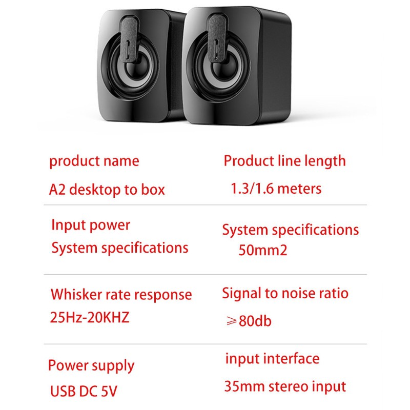 KOK Bluetooth Speaker USB Computer Speakers 3D Stereo Bass Sound Subwoofer Music Player for PC Laptop Desktop Multimedia Loudspeaker