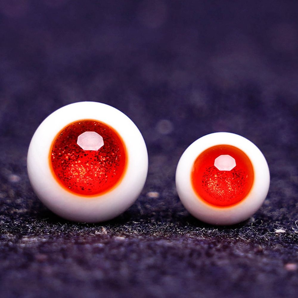 Mắt Thủy Tinh Hình Thú Cho Búp Bê BJD 8mm/10mm Màu Xanh Dương/Đen Chất Lượng Cao