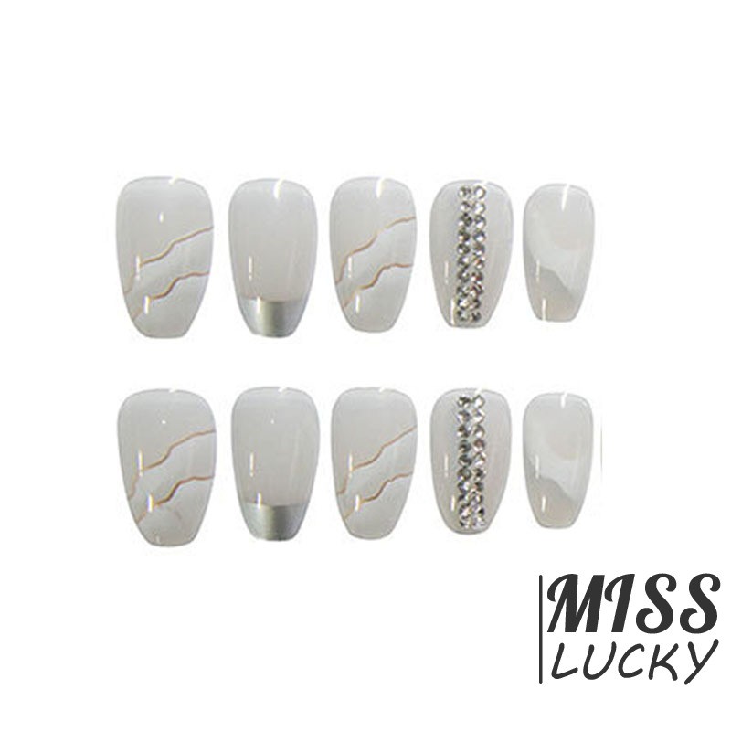 VN (Hàng Mới Về) Set 24 Móng Tay Giả Thời Trang Quyến Rũ Cho Nữ