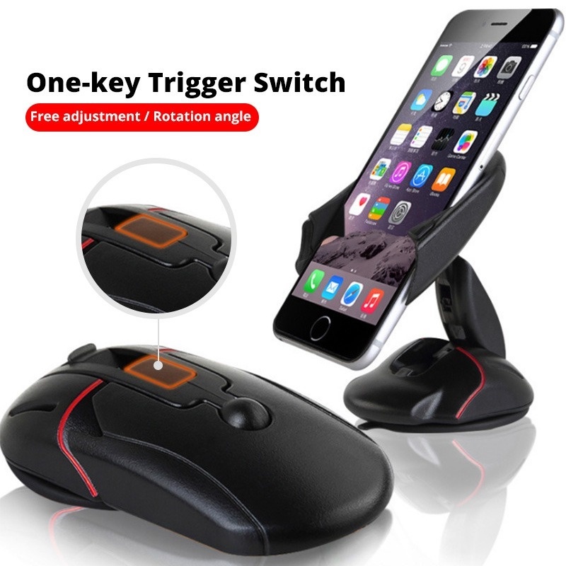 Giá Đỡ Điện Thoại Di Động Xoay 360 Độ Có Cốc Hút Sáng Tạo Đa Năng Cho Xe Hơi