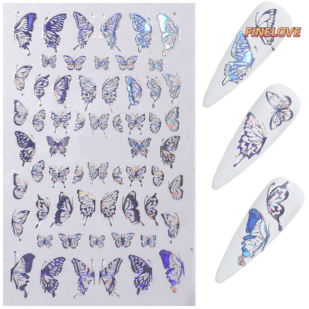 Miếng Dán Hình Bướm Trang Trí Móng Tay Nghệ Thuật