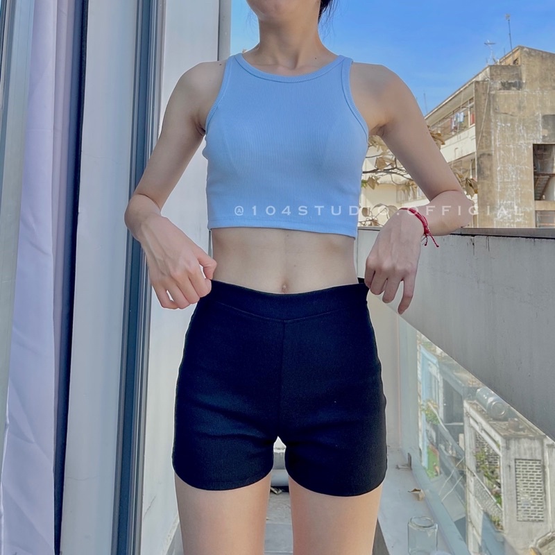 Quần short ôm body tôn dáng (chất len tăm không quá dày)