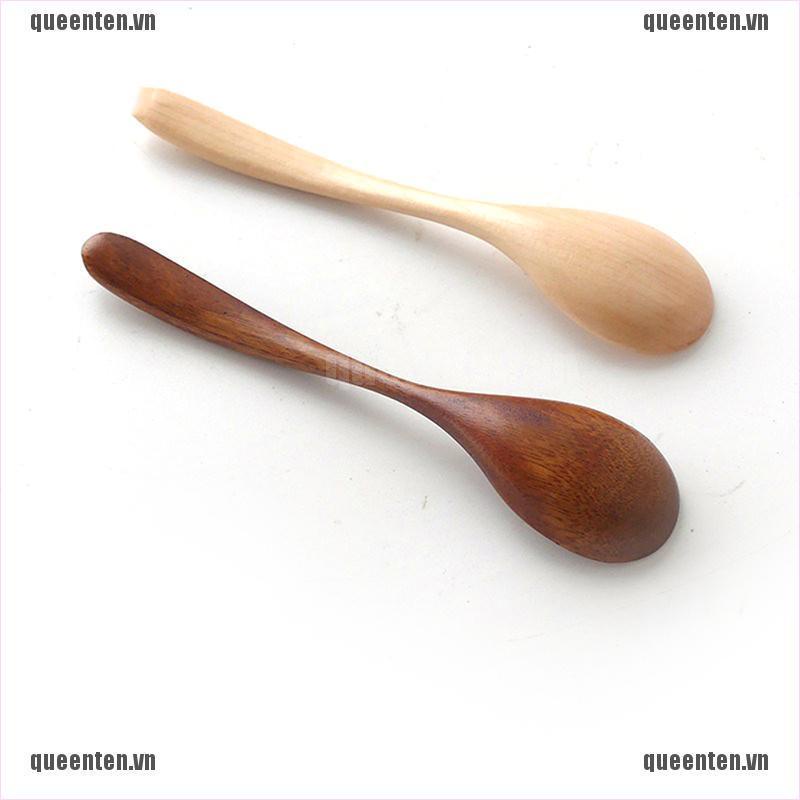 Wooden Honey Spoon Coffee Spoon Ice Cream Candy Teaspoon Rice Spoon QUVN