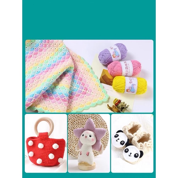 (Bảng màu 1) Len Baby Yarn hàng chính hãng