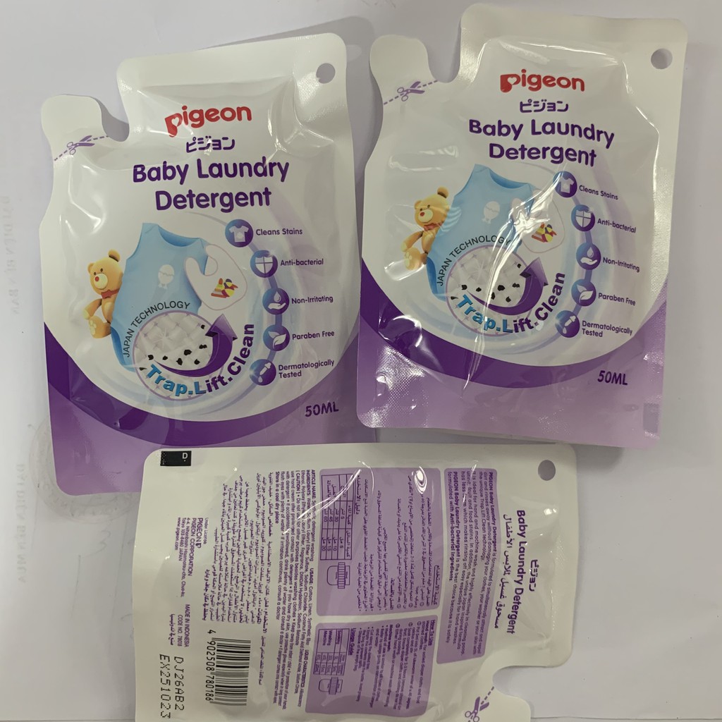 Nước giặt quần áo trẻ em Pigeon ECO túi 50ml