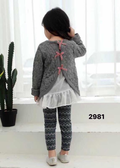 Set bộ áo len cách điệu quần legging | BigBuy360 - bigbuy360.vn