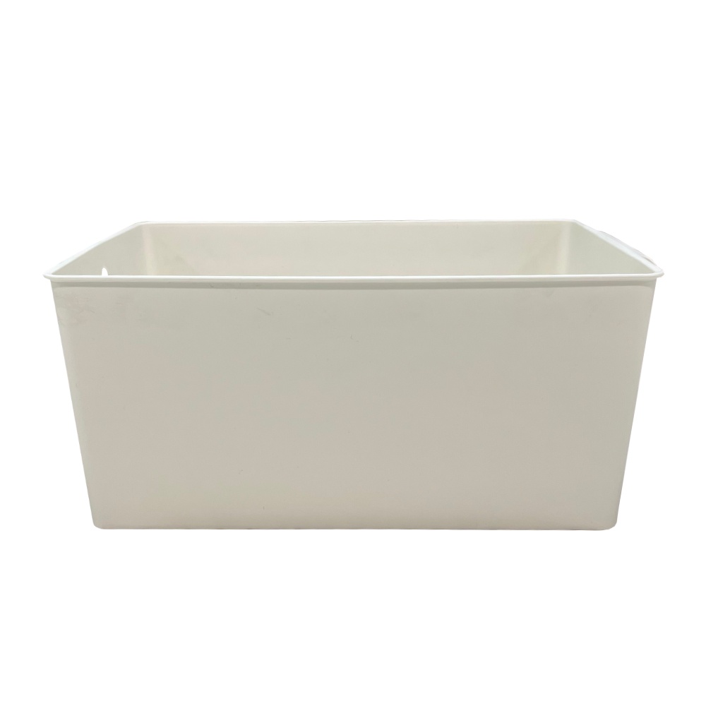 HomeBase STACKO Hộp đựng đồ bằng nhựa size L MILD W21.5xD33.5xH15.5cm màu trắng