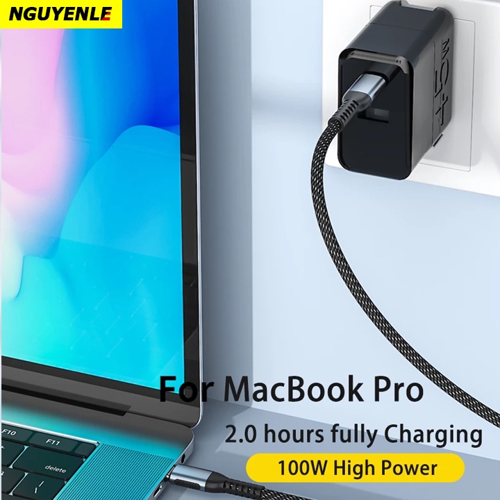Cáp sạc nhanh 100W PD Type C to C Samsung MacBook iPad Pro HP DELL có truyền dữ liệu