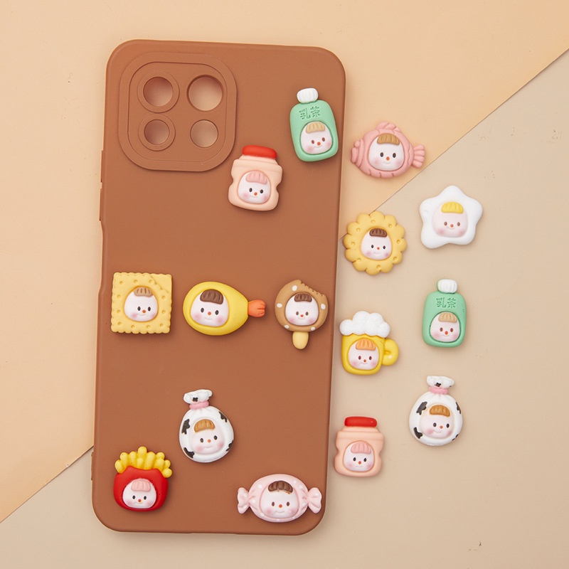 em gái dodo Resin phụ kiện dép Crocs charm DIY khóa giày crocs jibbitz Nhựa trang sức Phụ kiện trang trí giày crocs nút trang trí điện thoại di động Nắp đậy / Khung ảnh / Cốc nước / Túi Nguyên liệu làm phụ kiện handmade sáng tạo