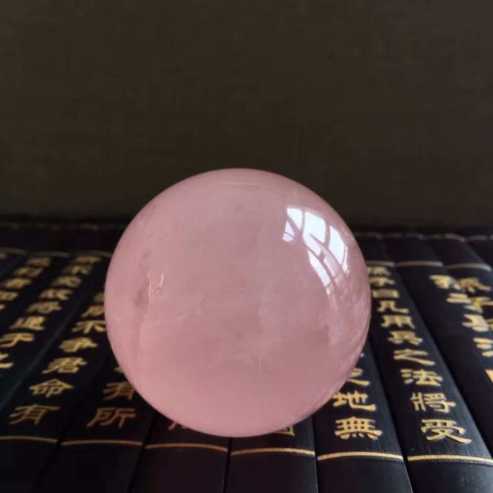 Quả Cầu Pha Lê Hồng Thạch Anh Hồng Tự Nhiên Dùng Trang Trí Phòng