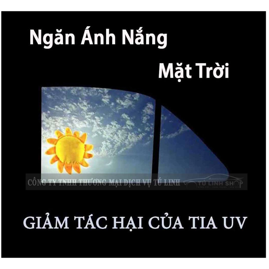 bộ che nắng ô tô hút kính, tráng nhôm cách nhiệt phản quang