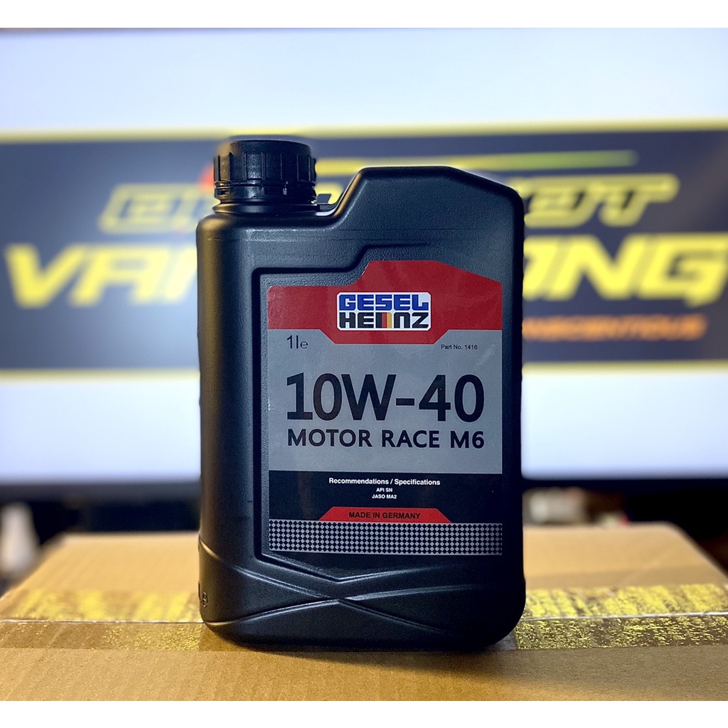 Nhớt GESEL HEINZ RACE M6 10W40 1Lit - Made in Germany