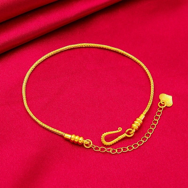 (Phiên bản đặc biệt) Lắc dây vàng Hồng Kong vừa mọi loại charm