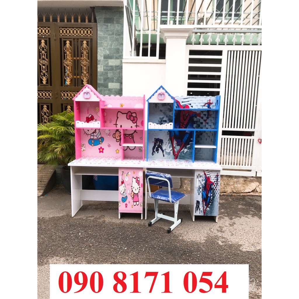 Bàn học sinh kitty cho bé tiểu học, mẫu mới 2021 hình ảnh thực tế 100% | BigBuy360 - bigbuy360.vn