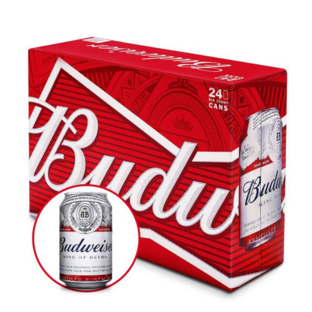 Bia Budweiser thùng 24 lon 330ml