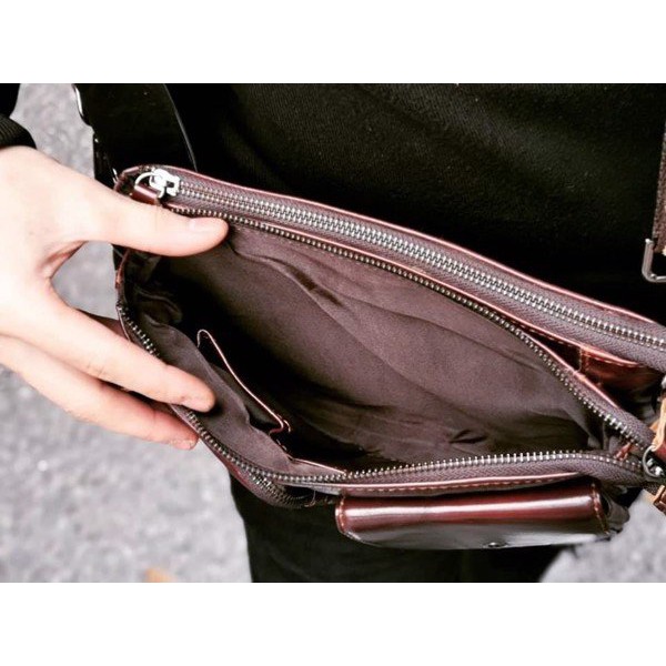 Túi đeo chéo / Cặp đựng tài liệu  Hàng Đẹp Gạt Tàn Store / Cam Kết Da Bò Thật 100% - IPMN68