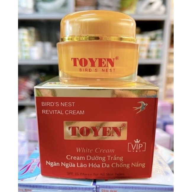 KEM TỔ YẾN DƯỠNG TRẮNG NGỪA LÃO HOÁ CHỐNG NẮNG KEM TO YEN TOYEN