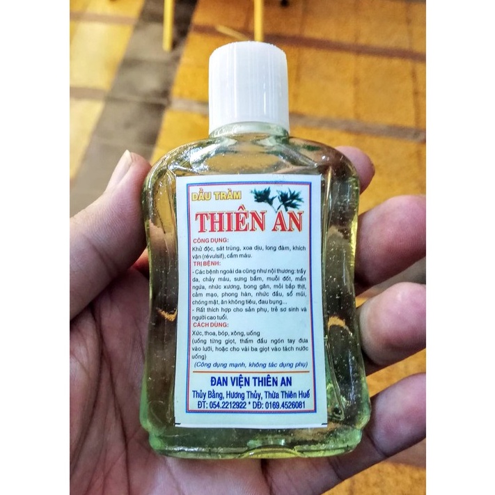 Dầu Tràm Thiên An Huế 40ml 100ml - Sản phẩm chính gốc do các thầy trong Đan Viện Thiên An tự sản xuất